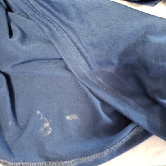 New Women's Pretty Garden Dress Blue Size Medium Long Sleeve - Picture 12 of 13